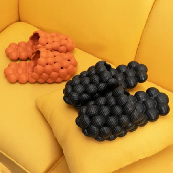 Lychee Slippers Bubble Shoes Women Step on Shit Feelings Ins Internet Celebrity Trend Personality Non-slip Massage Bottom - Image 3