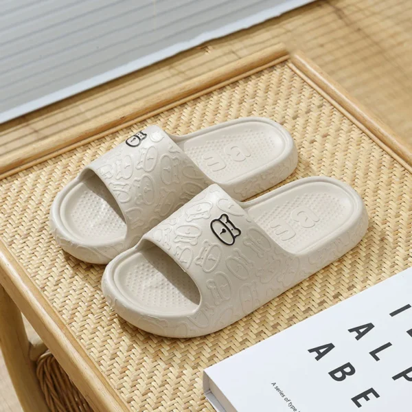 Lightweight Summer Slippers for Women Printting Cute Bear Indoor Bathroom Anti-slip Soft Sole Casual Couple Men EVA Slides - Image 13