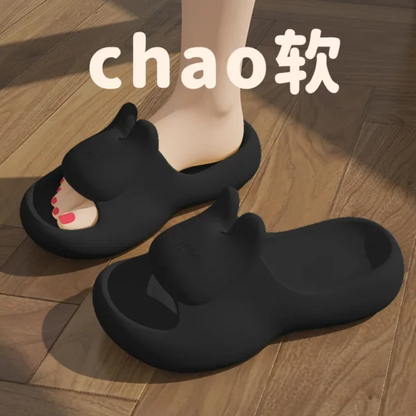 Rabbit stepping on poop feeling EVA cool slippers for women, summer home, couple, non slip indoor slippers - Image 6