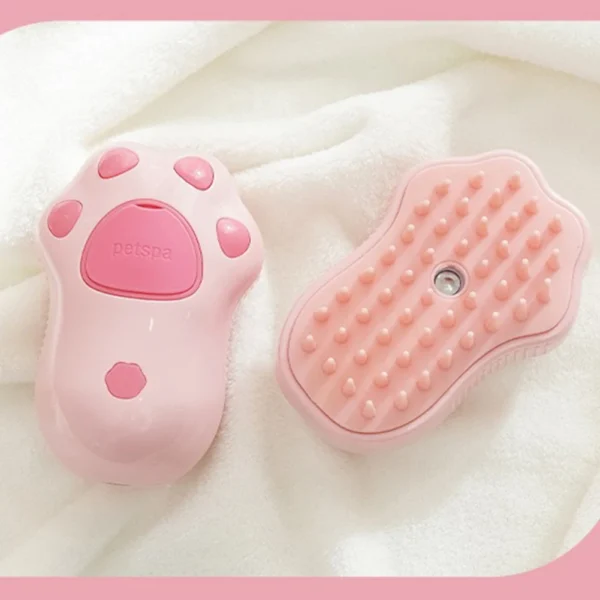 Cat Steam Brush Dog Massage Comb with Electric Water Spray Soft Silicone Pet Grooming Brush for Removing Tangled and Loose Hair - Image 2