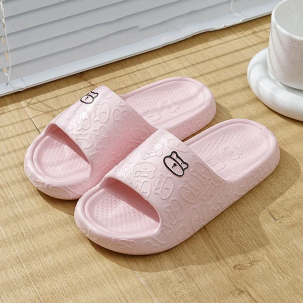 Lightweight Summer Slippers for Women Printting Cute Bear Indoor Bathroom Anti-slip Soft Sole Casual Couple Men EVA Slides - Image 8