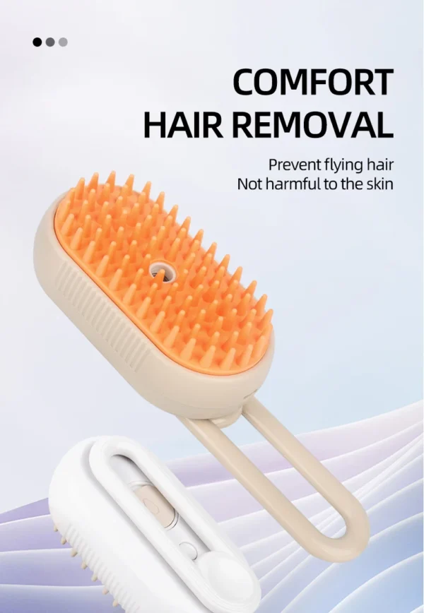 Cat Spray Comb Rotatable Handle Pet Spray Comb Cat Bath Massage Brush Pet Electric De-Shedding Brush - Image 9