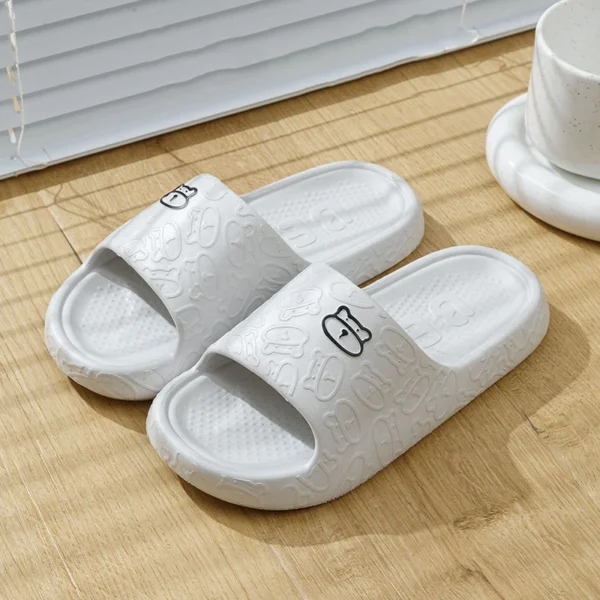 Lightweight Summer Slippers for Women Printting Cute Bear Indoor Bathroom Anti-slip Soft Sole Casual Couple Men EVA Slides - Image 10