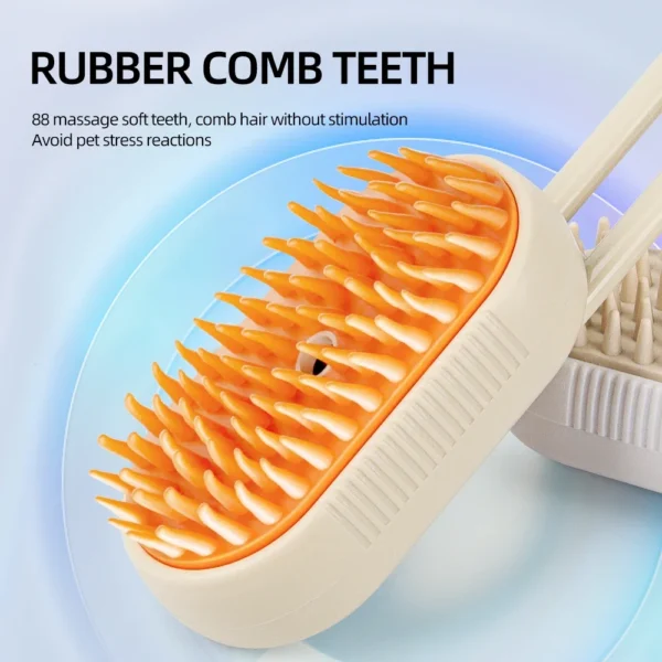 Cat Spray Comb Rotatable Handle Pet Spray Comb Cat Bath Massage Brush Pet Electric De-Shedding Brush - Image 4