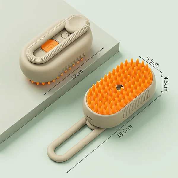 3in1 Cat Steam Brush Steamy Dog Brush Electric Anti-splashing Brush with Steam Spray Massage Pet Grooming Comb Hair Removal Comb - Image 7
