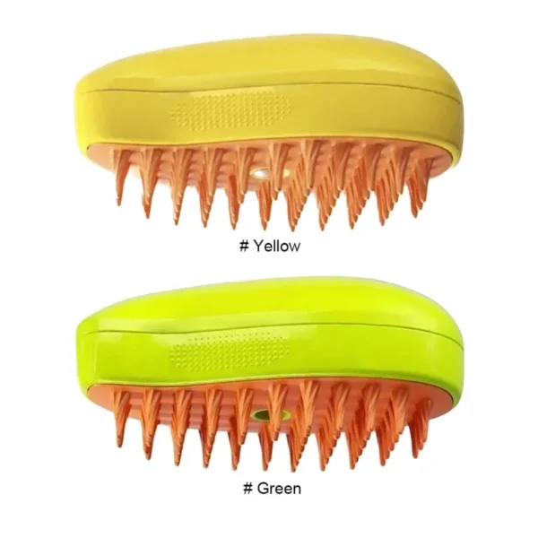 USB Rechargeable 3-in-1 Pet Grooming Brush with Steam Spray & Massage, Anti-Flying Hair Electric Bath Brush for Dog Cat Shedding - Image 15