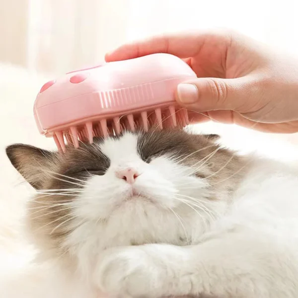 Cat Steam Brush Dog Massage Comb with Electric Water Spray Soft Silicone Pet Grooming Brush for Removing Tangled and Loose Hair - Image 14