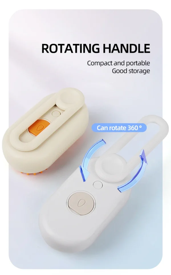 Cat Spray Comb Rotatable Handle Pet Spray Comb Cat Bath Massage Brush Pet Electric De-Shedding Brush - Image 18