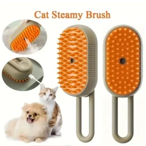 3-in-1 Dog Hair Brush Cat Hair Brush Electric Pet Cleaning Brush Steam Spray Brush Massage Hair Removal Comb Anti Flying Brush