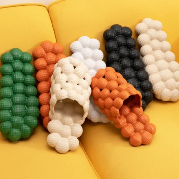 Lychee Slippers Bubble Shoes Women Step on Shit Feelings Ins Internet Celebrity Trend Personality Non-slip Massage Bottom - Image 2
