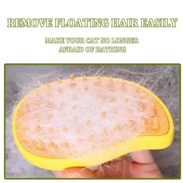 3in1 Cat Steam Brush Steamy Dog Brush Electric Anti-splashing Brush with Steam Spray Massage Pet Grooming Comb Hair Removal Comb - Image 14