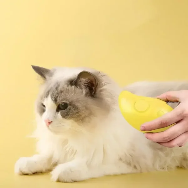 3in1 Cat Steam Brush Steamy Dog Brush Electric Anti-splashing Brush with Steam Spray Massage Pet Grooming Comb Hair Removal Comb - Image 15