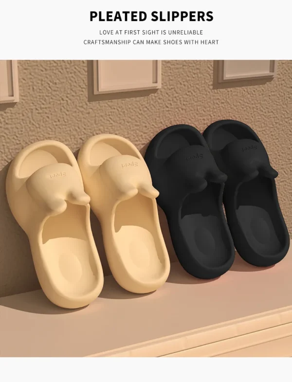 Rabbit stepping on poop feeling EVA cool slippers for women, summer home, couple, non slip indoor slippers - Image 18