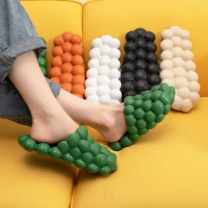 Lychee Slippers Bubble Shoes Women Step on Shit Feelings Ins Internet Celebrity Trend Personality Non-slip Massage Bottom