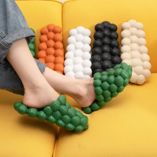 Lychee Slippers Bubble Shoes Women Step on Shit Feelings Ins Internet Celebrity Trend Personality Non-slip Massage Bottom