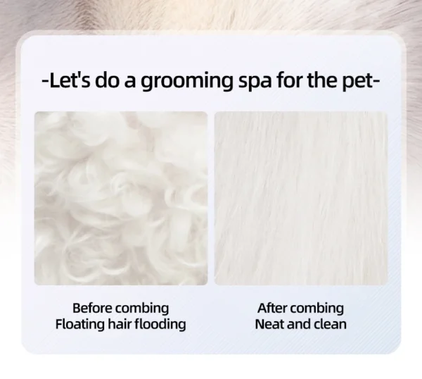Cat Spray Comb Rotatable Handle Pet Spray Comb Cat Bath Massage Brush Pet Electric De-Shedding Brush - Image 15