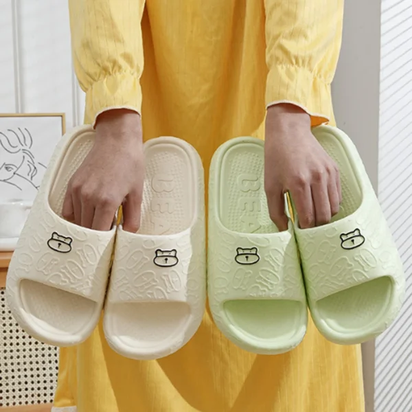 Lightweight Summer Slippers for Women Printting Cute Bear Indoor Bathroom Anti-slip Soft Sole Casual Couple Men EVA Slides - Image 14