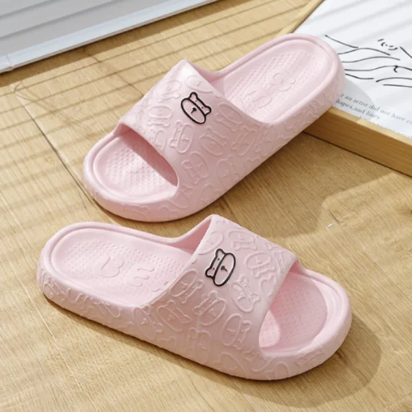 Lightweight Summer Slippers for Women Printting Cute Bear Indoor Bathroom Anti-slip Soft Sole Casual Couple Men EVA Slides - Image 16