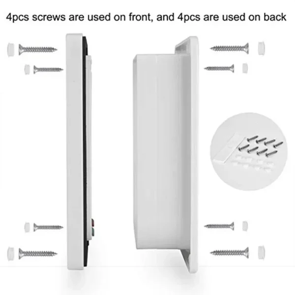 Dog Cat Flap Door with 4 Way Security Lock Flap Door for Dog Cats Kitten ABS Plastic Small Pet Gate Door Kit Cat Dogs Flap Doors - Image 5