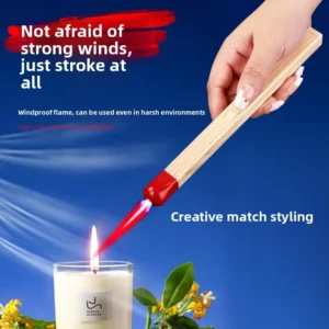 Super Long Luminous Matchstick Lighter Butane Torch Inflatable Lighter Household Aromatherapy Kitchen Gadgets Daily Necessities