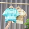 Summer Children Cartoon T-shirt for Boy Printing Boys T Shirt Girls Tops Tees Cartoon Kids Clothes