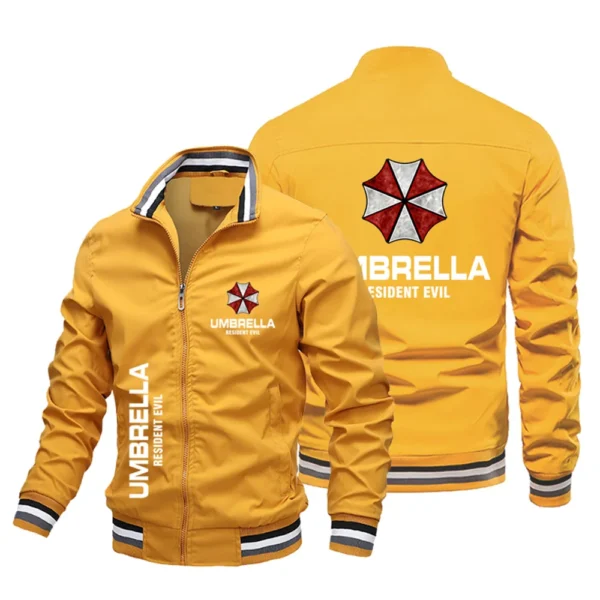 2025 Spring and Autumn New Men's Retro Pilot Umbrella Company Logo Outdoor Casual Clothing Motorcycle Sports Bicycle Jacket - Image 2