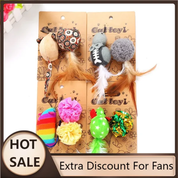 2025 Hot Mice Animal Cat Toys Catnip Interactive Cat Ball Pet Products Kitten Toys Cat Supplies Cat Toy - Image 2