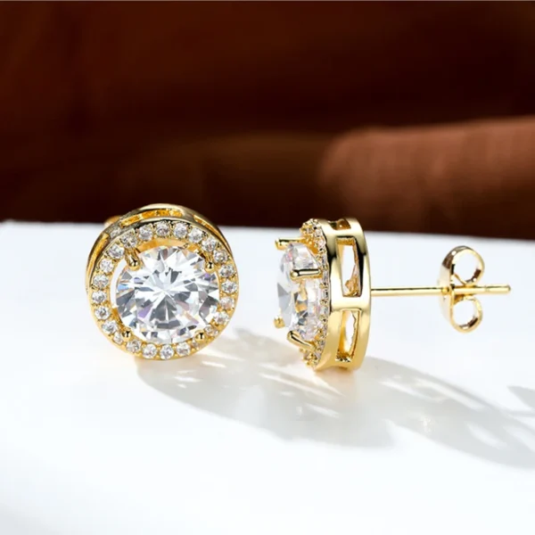D VVS1 Pass Diamond Tester Pen Moissanite Stud Earrings For Women 100% Real 925 Sterling Silver 2 GRA Certificates Moissanita - Image 6