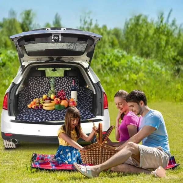 Dog Car Seat Cover Waterproof Pet Travel Dog Carrier Hammock Car Rear Back Seat Protector Mat Safety Carrier For Dogs - Image 2