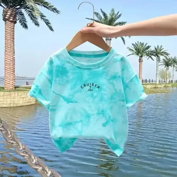 Summer Children Cartoon T-shirt for Boy Printing Boys T Shirt Girls Tops Tees Cartoon Kids Clothes - Image 5