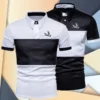 Brand new men's clothing fashion summer short sleeved shirt men's short sleeved polo shirt