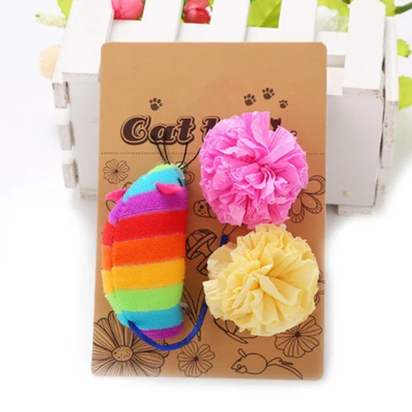 2025 Hot Mice Animal Cat Toys Catnip Interactive Cat Ball Pet Products Kitten Toys Cat Supplies Cat Toy - Image 4