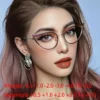 Metal Hollow Cat Eyes Frame Clear Glasses Women Myopia Nerd Spectacles -0.5 -1.0 -2.0 to -6.0