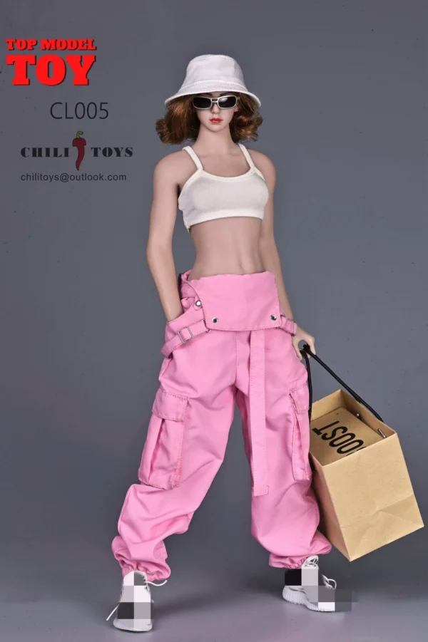 CHILI TOYS CL005 1/6 Female Rompers Camisole Set Jumpsuits Vest Pants Clothes Model for 12'' Soldier Action Figure Body Dolls - Image 6