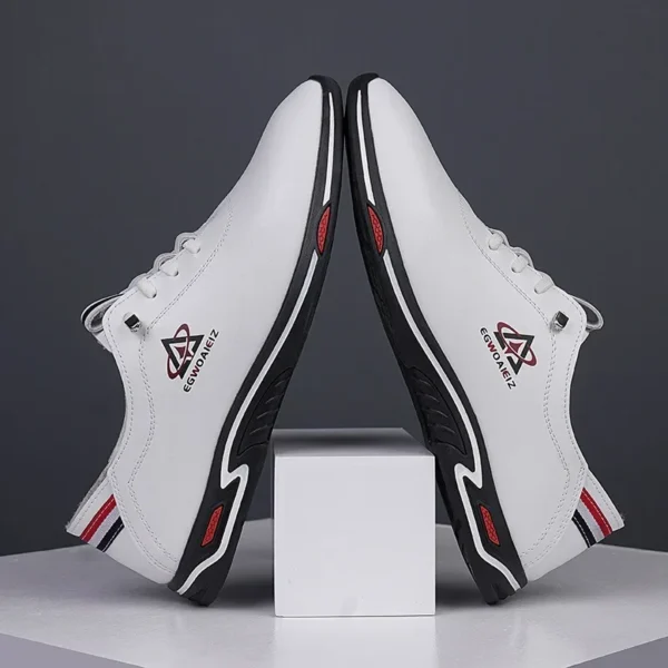 Designer Cow Leather Casual Sneakers for Men Spring Autumn Soft-soled Casual Men's Shoes Fashion Light Male Sports Shoes - Image 5