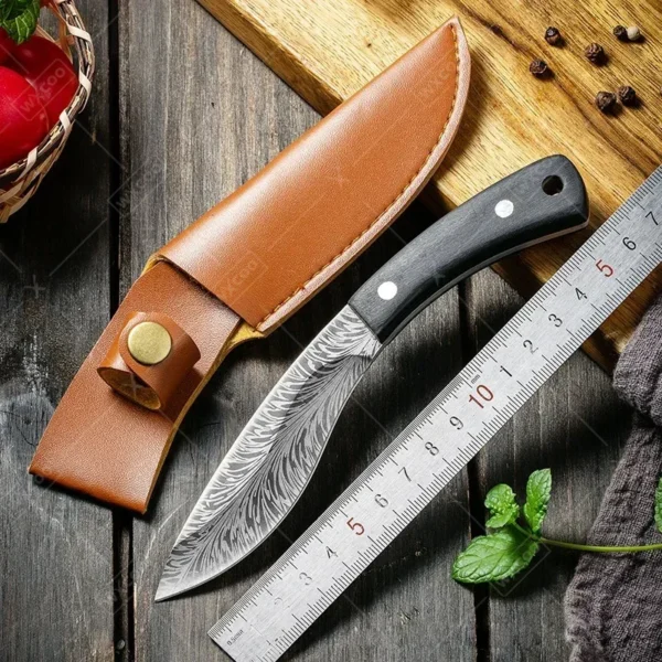 WXCOO Stainless Steel Boning Knife Kitchen Chef's Knife Forged Butcher's Cutting Knives Multi-purpose Meat Cleaver Fruit Slicer - Image 5