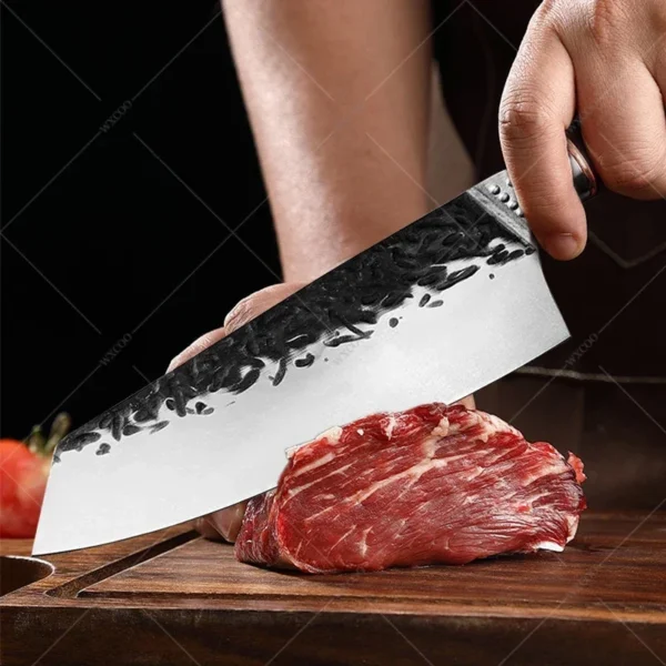 WXCOO Forged Kitchen Chef Knife Set High Carbon Steel Meat Fish Vegetables Slice Knife Professional Butcher Cleaver Boning Knife - Image 4