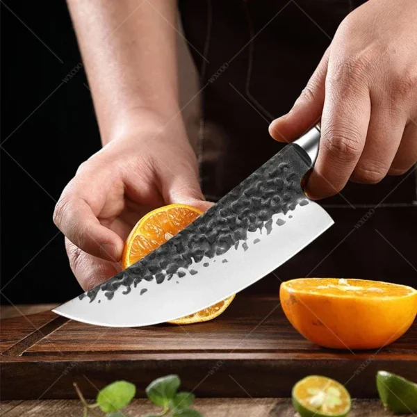 WXCOO Forged Kitchen Chef Knife Set High Carbon Steel Meat Fish Vegetables Slice Knife Professional Butcher Cleaver Boning Knife - Image 5