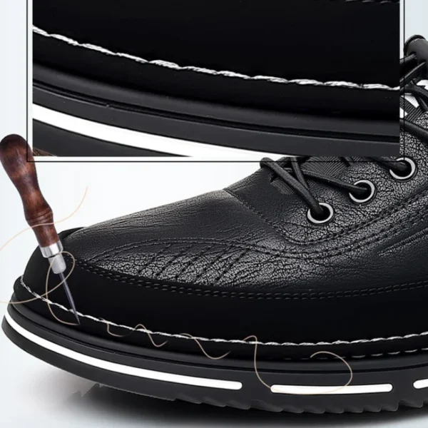 New Leather Men Casual Shoes Outdoor Walking Men Sneakers Fashion Male Leisure Vacation Soft Driving Shoes Sneakers Men Shoes - Image 5